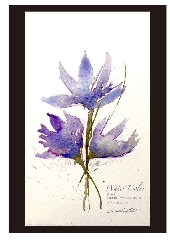 水彩画 Watercolor Flower.2