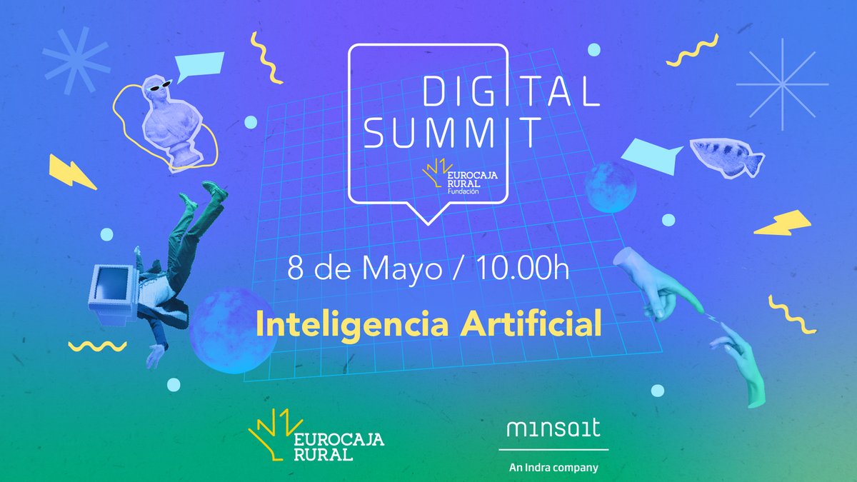 ¡Todo listo para el #DigitalSummitIA!👏👏🚀 En directo desde el Palacio de Congresos de @eurocajarural Síguelo en vivo 🔴🎥 ▶️youtube.com/live/dcrGkFBN5… @minsaitbyindra