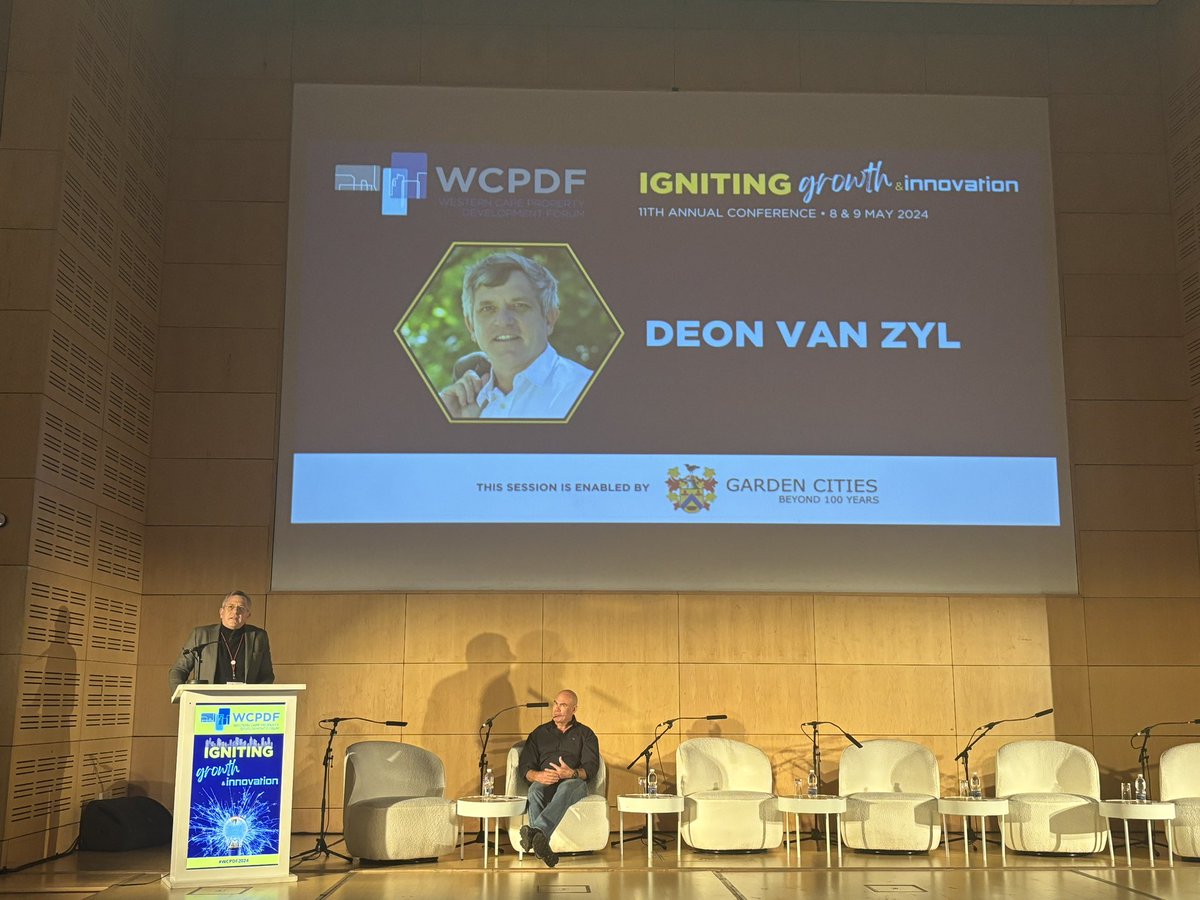 Chairperson of the WCPDF, Deon Van Zyl, addressing the @WCPDFconference at the CTICC: “When we have capital attached to the ground, you have a certain degree of security in SA.”
#WCPDF2024 #builtenvironment #propertydevelopment #construction #WesternCape