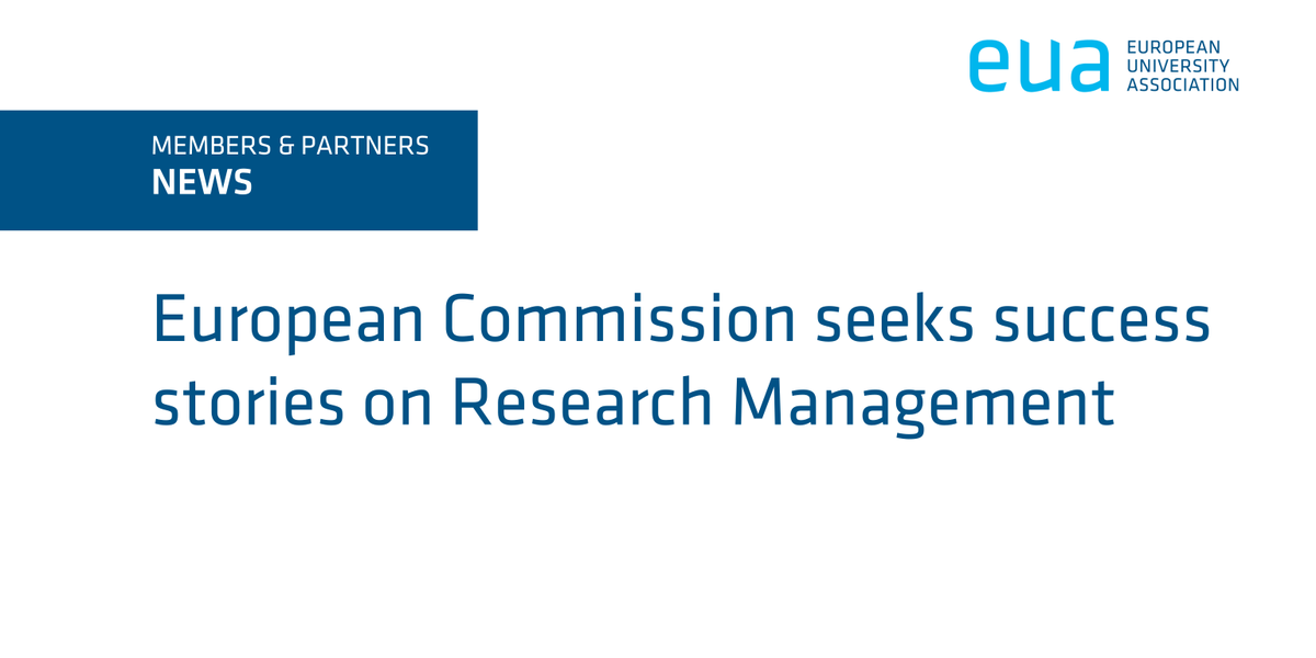 The @EU_Commission launches a campaign to gather and share success stories from Research Managers. This new initiative aims to highlight the vital role of Research Managers within the #EUResearchArea. The deadline to submit success stories is 31 May bit.ly/4btm0eG