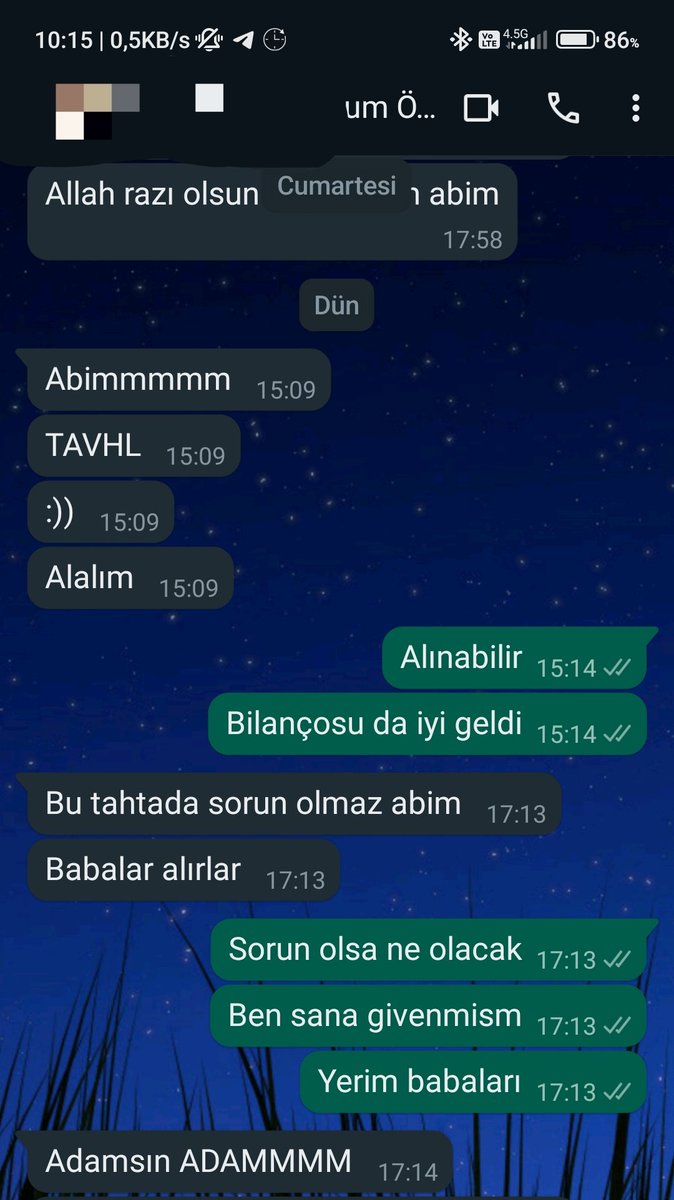 Ben bu durumlara çok mutlu oluyorum.
Ben eğitimde hisse demem.
Aksine öğrencim bulur be. Alırım.
(Biraz tuhaf geliyor biliyorum😁😁😁 ama,ben öğrencimin analizine güvenmiyor isem verdiğim eğitime de güvenmiyorum demektir.)
#tavhl