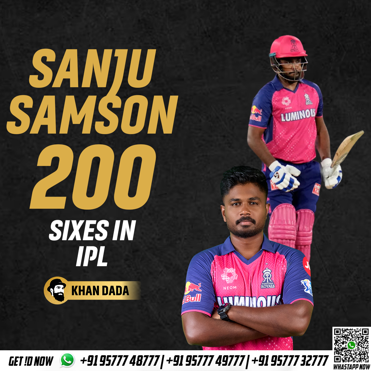 2️⃣0️⃣0️⃣ IPL sixes and counting for Sanju Baba! 🏏🤟🤯 #SanjuSamson #IPL2024 #BCCI #RajasthanRoyals #PeopleInSupport #Gujarat #terroristattack #RishabhPant #SamPitroda #MIvsSRH #SeekingJustice #DCvsRR #Africans #kolkatapolice #deepikapadukone #Adani #Arab #spiritualandmentalgrowth