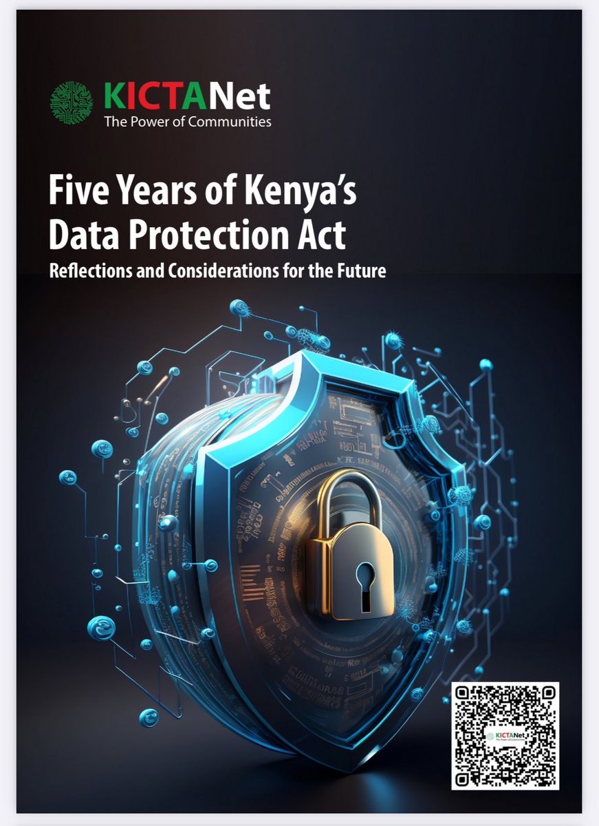 The five-year policy brief on data protection act termed, "Five Years of Kenya’s Data Protection Act: Reflections and Considerations for the Future” launched by <a href="/KICTANet/">KICTANet</a> and presented at the NADPA Conference is accessible at: tinyurl.com/rrafdrdt 
 #DataProtectionKE