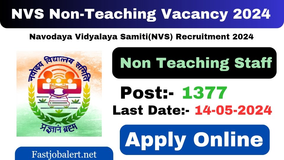 🔰 NVS Non Teaching Post Recruitment 2024

🟢 Application Status:- Last Date Extended

🔴 Last Date:- 14-05-2024

👉 Apply Online:- fastjobalert.net/nvs-non-teachi…

______________________________
#nvsrecruitment2024 #nvsnonteachingvacancy2024 #NonTeachingJobs #newjob2024 #fastjobalert