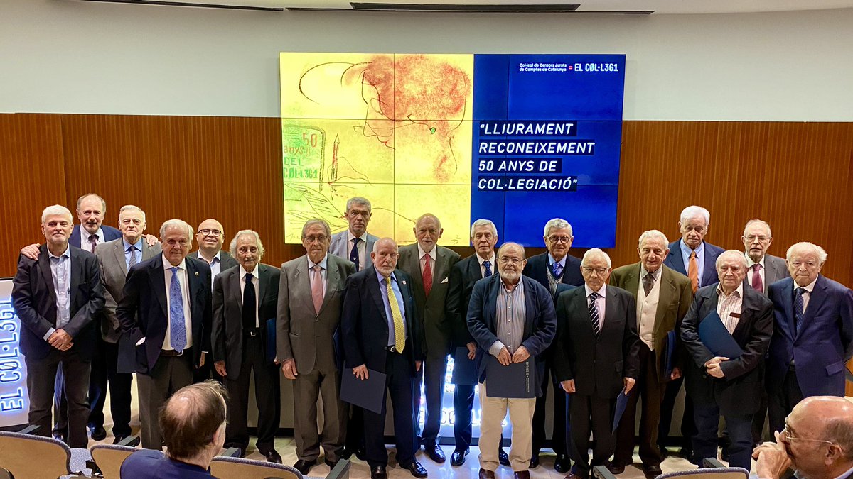 AuditorsCENSORS's tweet image. 🌟 Celebrant 50 anys de col·legiació al Col·legi! Gràcies, auditors i auditores, per mig segle de compromís amb la transparència i l'excel·lència. 🏆👏

El vostre treball ha sigut fonamental per a la integritat i confiança en el món empresarial. #Auditoria #Compromís #SomAuditors