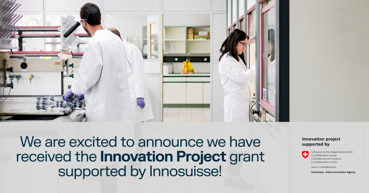 We are excited to announce that we have received the Innovation Project supported by @Innosuisse grant in the energy and environment sector! This grant will enable our R&D teams to delve even further into the plastic problem, accelerating our PET solution towards market entry 🌍