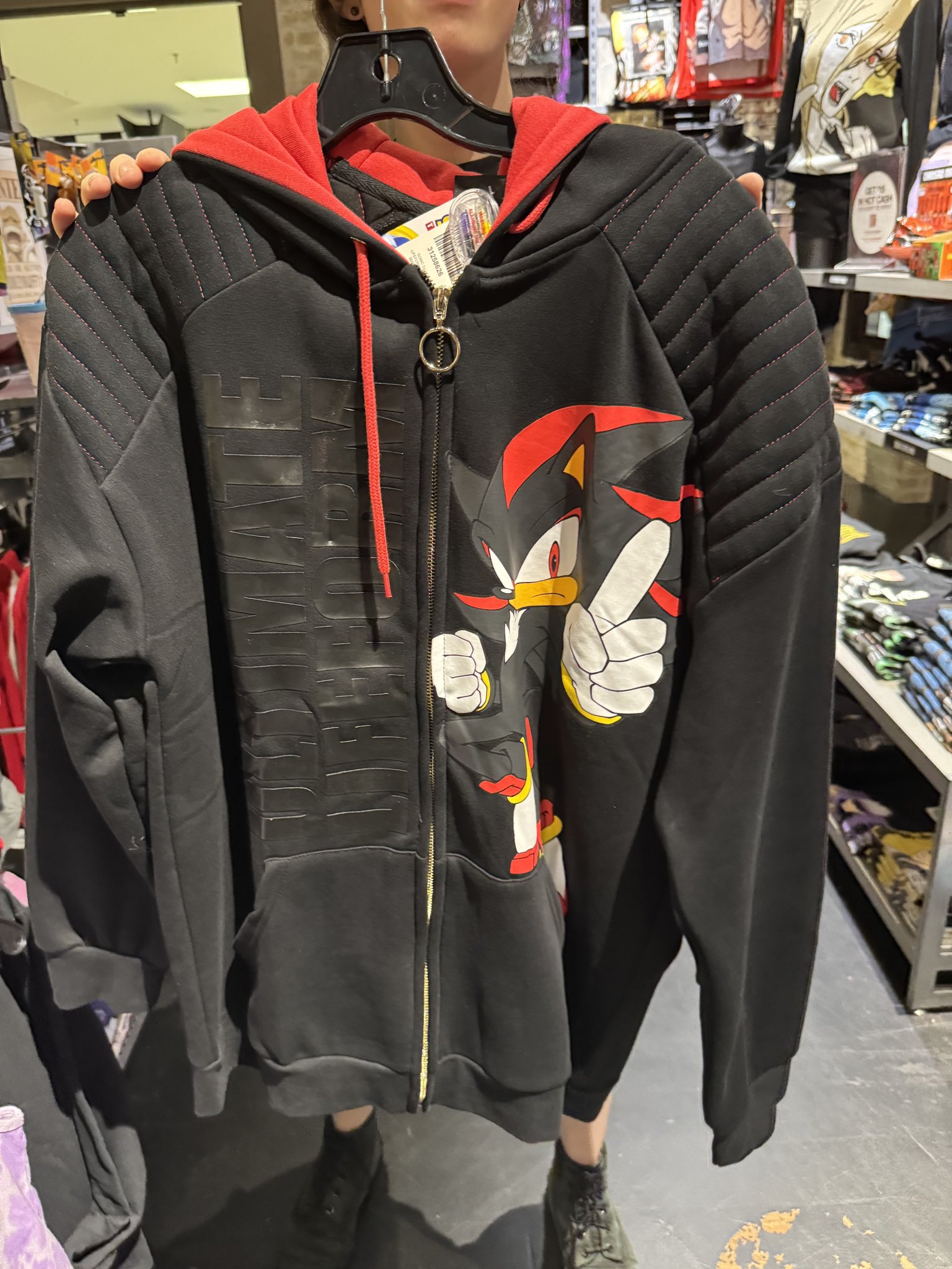Shadow the hedgehog hoodie new arrivals