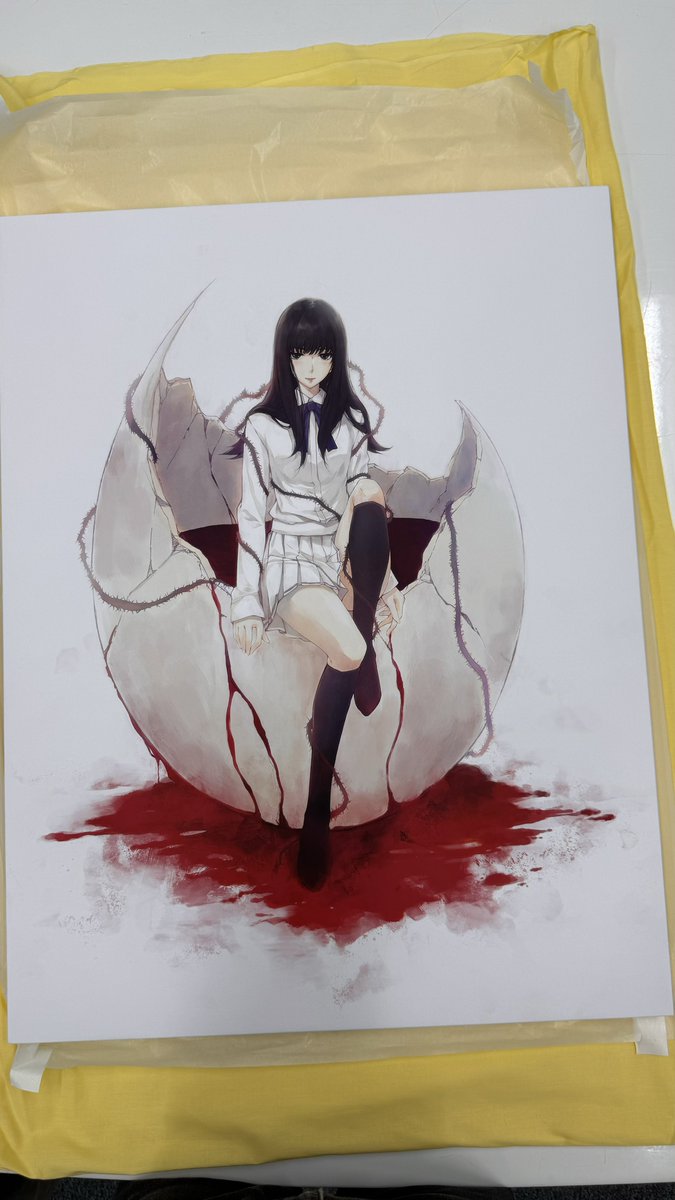 殻ノ少女　ジークレ版画　孵化 殻ノ少女 ジークレ版画 孵化 Amazon.co.jp: 殻ノ少女 ジークレ