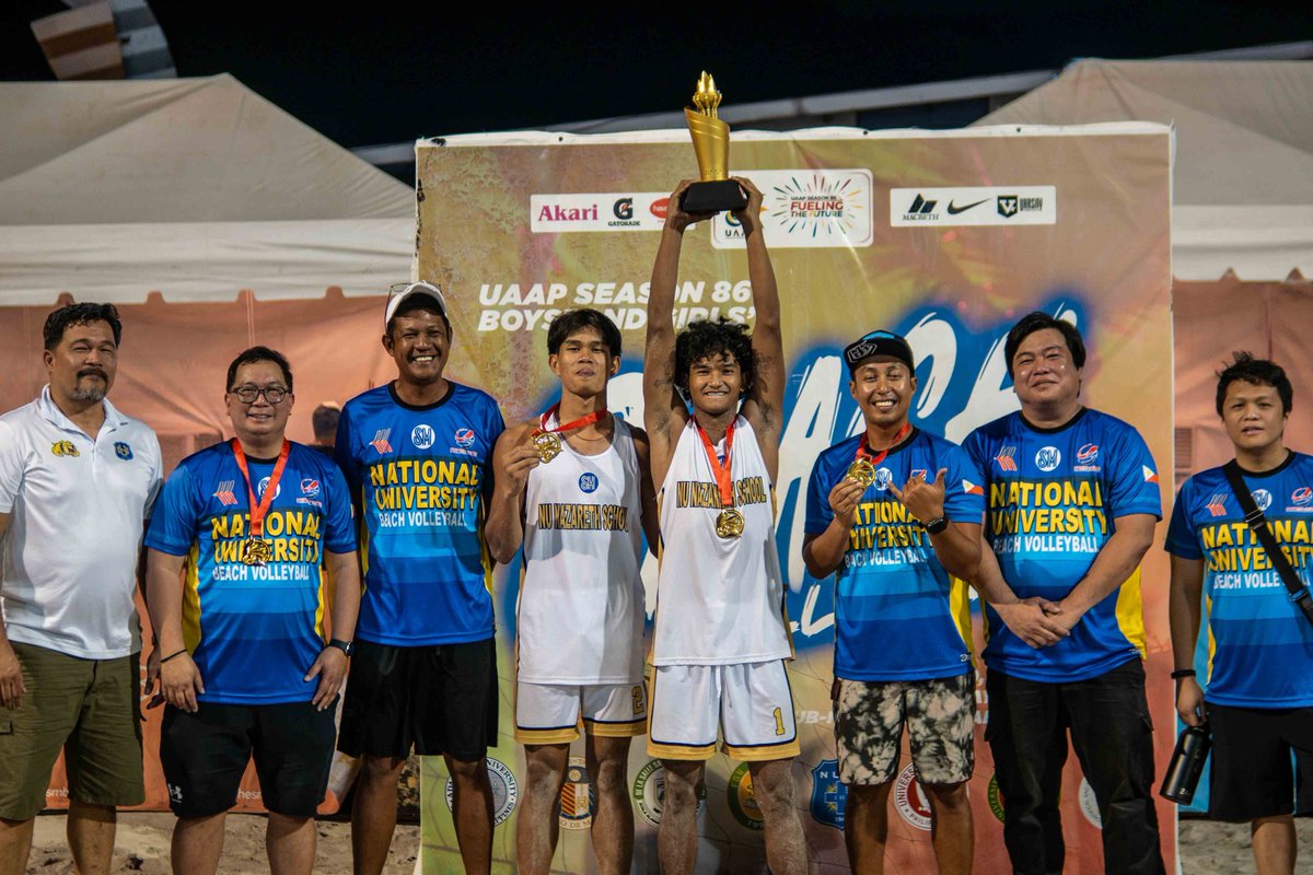 Bullpups strikes for gold

NU-Nazareth School led their way to the finals after succeeding over the Baby Falcons in 21-17, 21-16, last Saturday in the UAAP Season 86 at the SM Sands by the Bay.