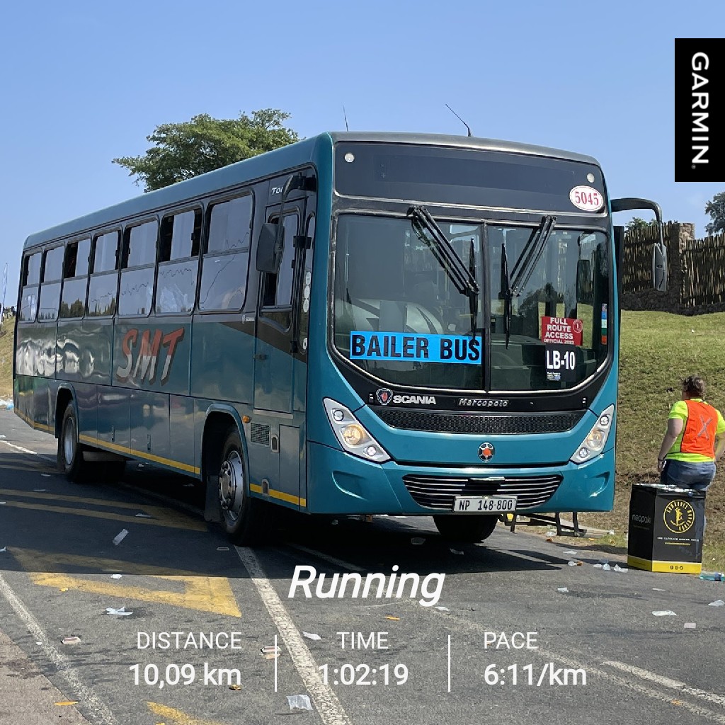 Mid week session done. No one wants to climb into this bus. There are many buses to choose from, but no one wants this one. You are forced to climb if things are not going your way. I'll be the driver for this one 🤣🤣🤣.
#RunningWithTumiSole 
#FetchYourBody2024 
#TrapnLos