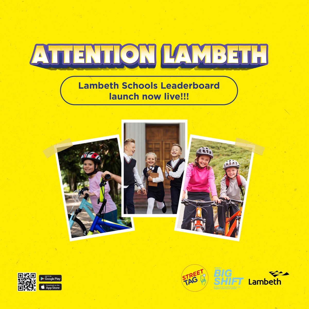 🏫🚀STREET TAG IS CALLING ON ALL SCHOOLS IN LAMBETH! Season two is live! 📚Get excited! fantastic prizes to be won! Tag! Tag! Tag! and bring the victory to your School! Download the App today and join the fun! @lambeth_council #StreetTagLambeth #ActiveSchools
