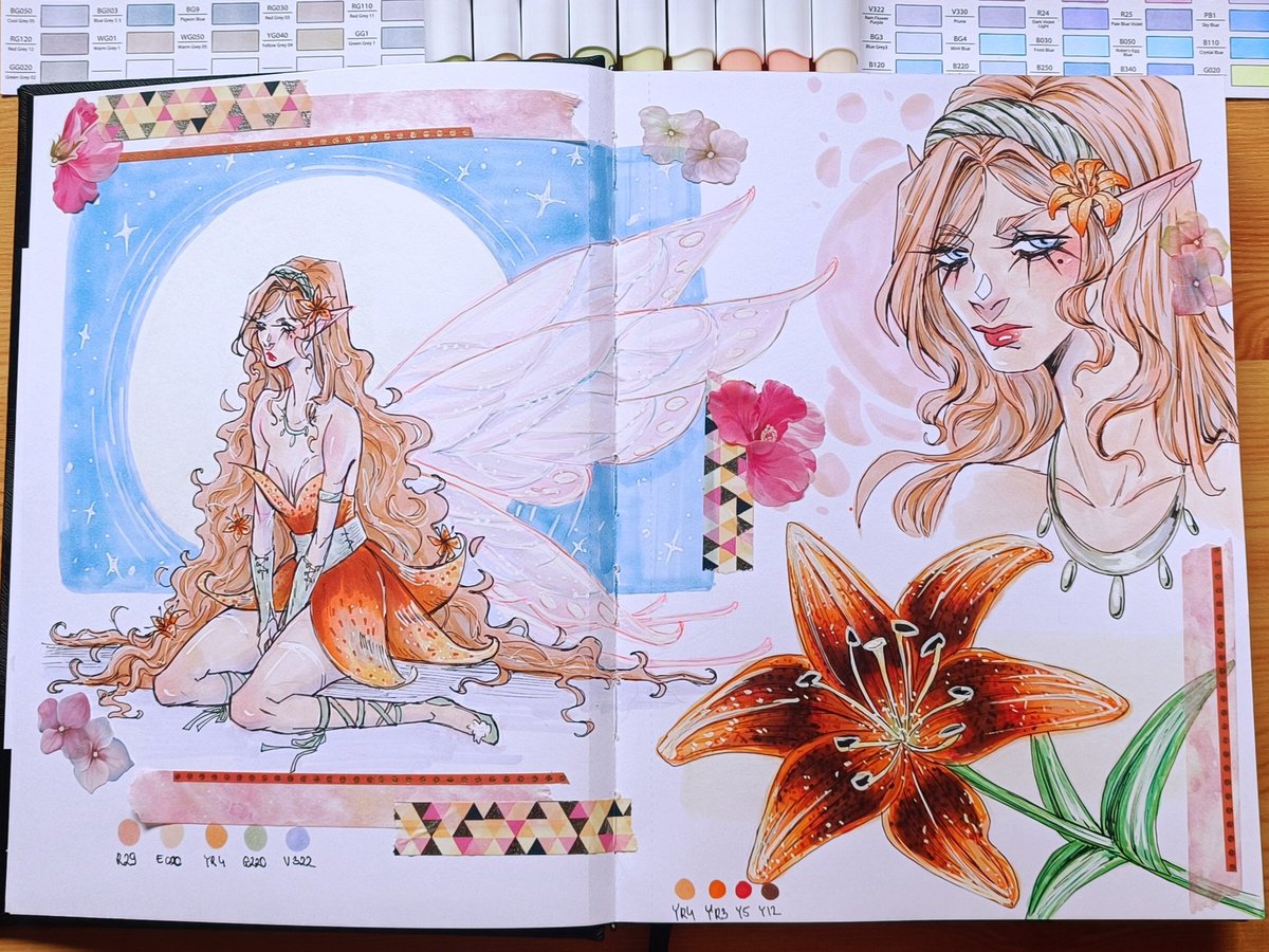 ✨FairytaleAU!Ayshen
It's never been more relaxing to fill in a new sketchbook, I'm loving it
Also the ohuhu pastel colours that I got recently? 
Absolutely gorgeous. It was definitely worth it