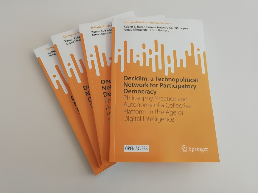 📅 El proper 30/05 a les 18h des de @Tecnopolitica_ presentarem a @UOCuniversitat el #DecidimBook 'Decidim, a technopolitical network for participatory democracy'. Serà amb @subirats9, @rosaborgeb, i autor/es del llibre Inscripcions fins al 28/05 a: symposium.uoc.edu/114496/detail/…