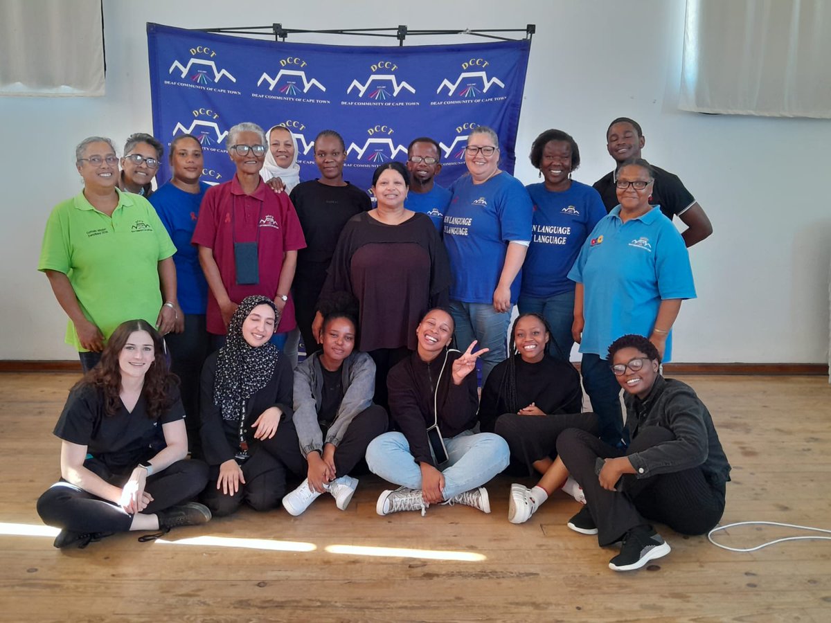 A partnership between @UCT_SPH and DCCT (Deaf Community of Cape Town), led by site facilitator, Fiona Jordaan, provided new opportunities for health promotion in our #HealthInContext course. The students explored the overlooked topic of mental health in the deaf community.