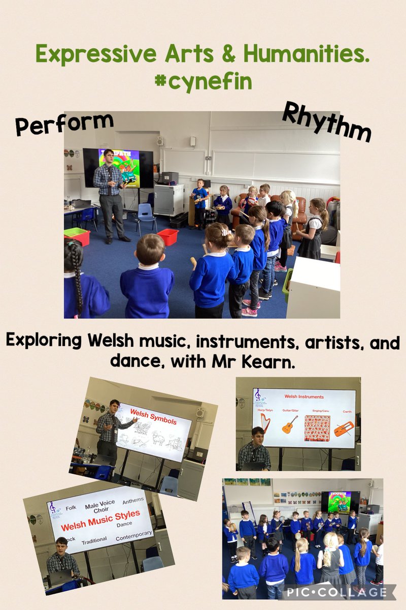 Dosbarth__Melyn's tweet photo. ⁦@CSC_ExpArts⁩ and ⁦@CscHumanities⁩ working together. #music #appraise #compose #perform @cscjes ⁦@AddysgEducation⁩ ⁦@WG_Education⁩ #proud2bplas 💙 https://t.co/dEy8yXyKDI