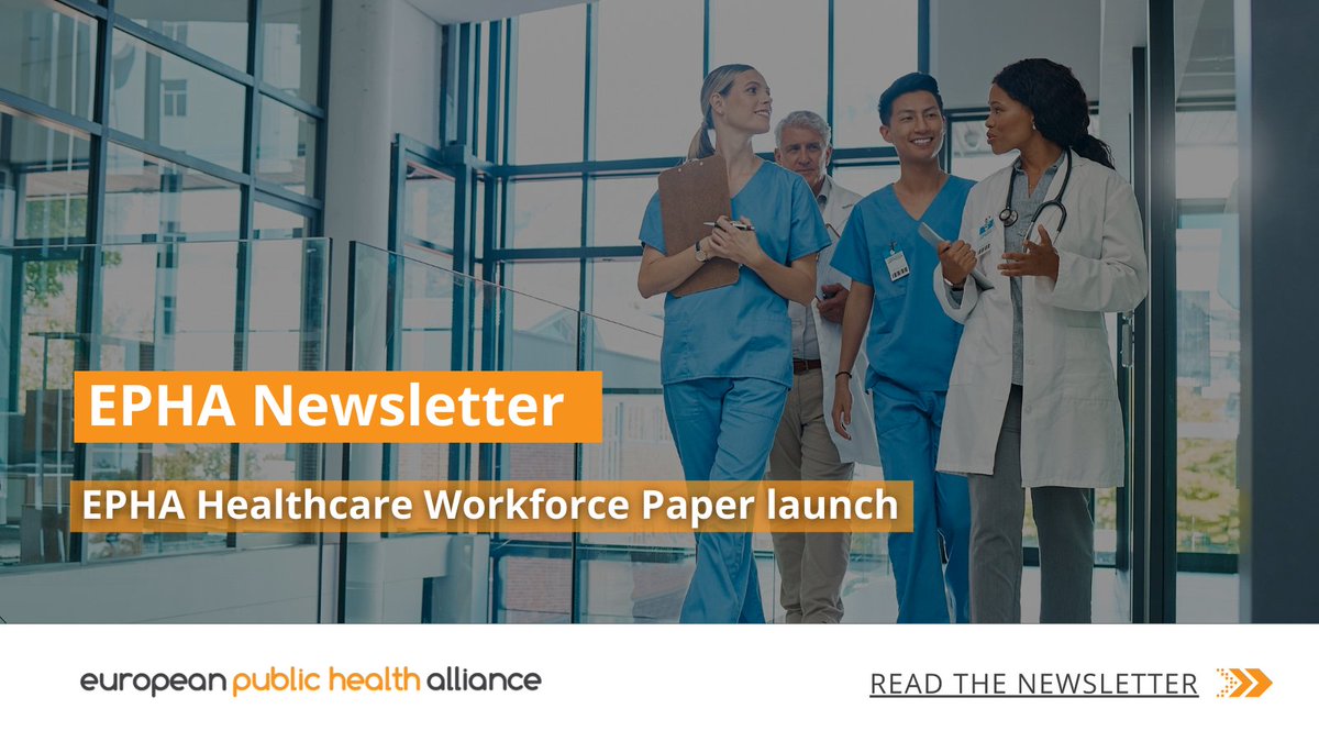 📢 The latest newsletter from the Health Systems and Economy Cluster is out! Featuring insights on pressing #healthcare issues and the launch of the EPHA Healthcare Workforce Paper. 🔗Read insightful articles and stay informed on EPHA's latest updates: epha.org/epha-newslette…