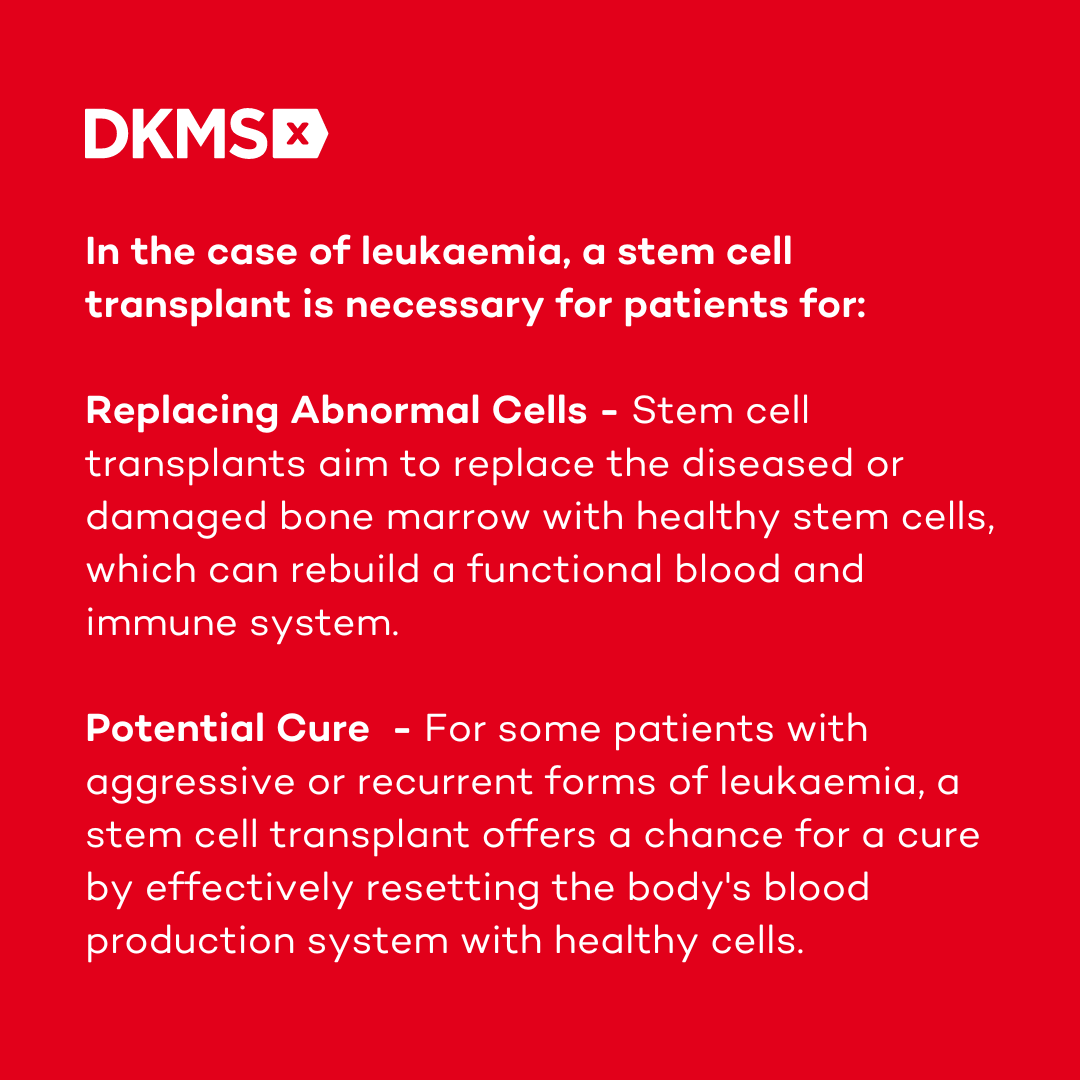 This #WellnessWednesday, understand leukaemia better! 💉 Help us delete blood cancer by registering as a stem cell donor and you could be a lifesaver, register today! 🌟🩸 #RedCardBloodcancer #TogetherAgainstBloodCancer #DKMS