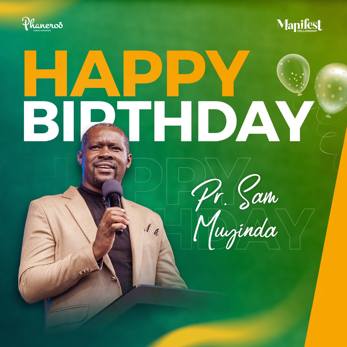 Happy birthday Pastor Sam Muyinda 🎂
