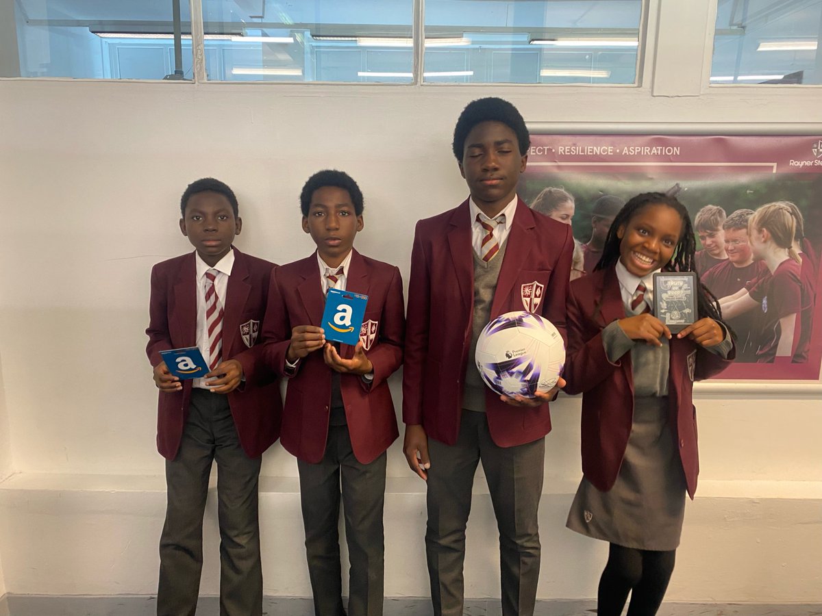 Well done to the winners of our 'Don't judge a book by its cover competition.' Ilerioluwa Yr 10 won a signed football from the Man Utd squad, Sola Yr 7 won a Kindle, and Ayo and Kevin Yr 7 were our runners up who won an Amazon voucher each.