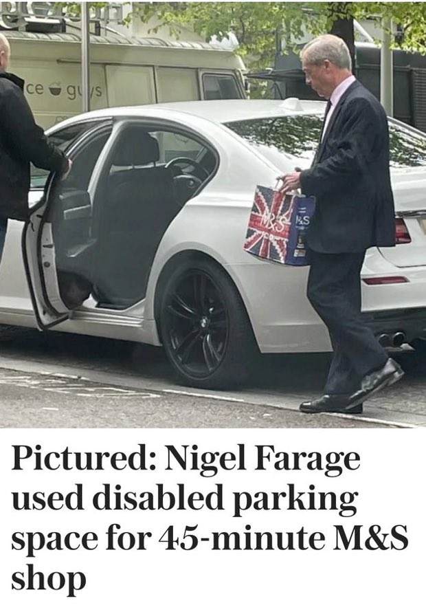 Question for Nigel Farage Do you have a blue badge @Nigel_Farage ?