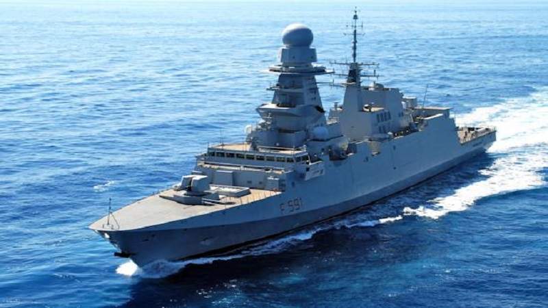 #Breaking #European mission in the Red Sea, known as '#ASPIDES,' reported on Tuesday that one of its vessels came under attack during encounters with #Yemeni drones in the Gulf of Aden. 
ASPIDES confirmed that the Italian frigate Virginio Fasan engaged with several drone attacks.