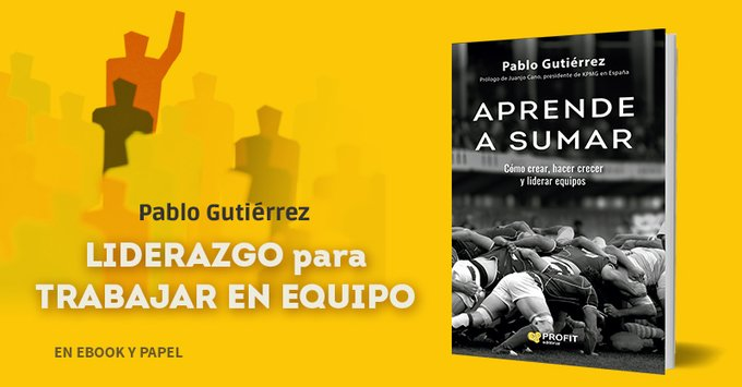Un libro de #liderazgo basado en las enseñanzas y valores de un deporte tan exigente como el Rugby 🏉 Libro: Aprende a sumar Autor: Pablo Gutiérrez 📖 profiteditorial.com/libro/aprende-…