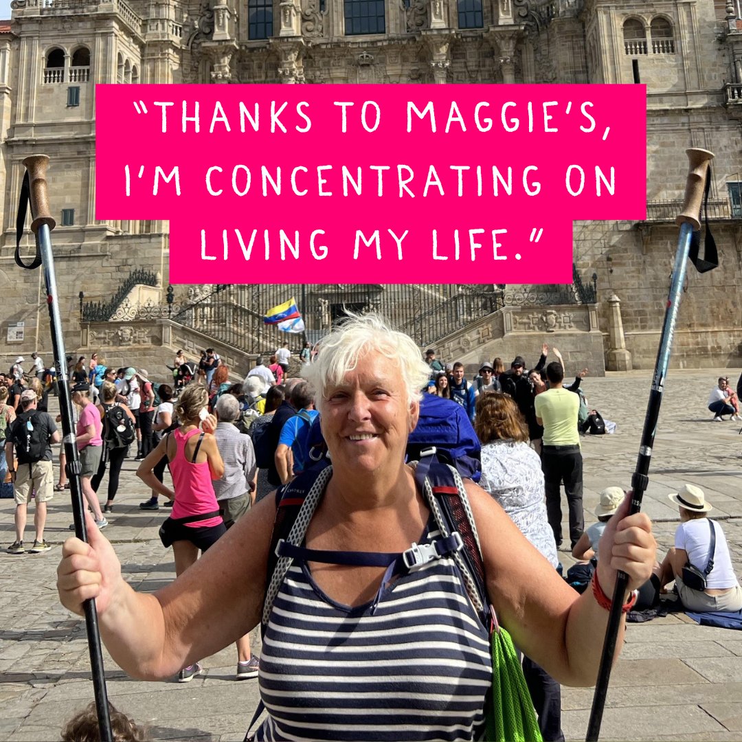 “My long-term prognosis is very uncertain...but what I do know is that it’s a miracle that I’m still alive. And thanks to Maggie’s, I’m concentrating on living my life. Mary shares how we've supported her in living well with cancer: brnw.ch/21wJzkd