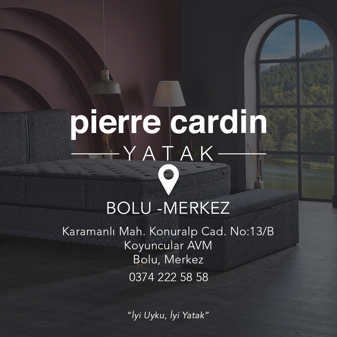 Pierre Cardin Yatak kalitesi şimdi Bolu Merkez'de! Her ayrıntısını büyük bir heyecan ve tutkuyla tasarladığımız ürünlerimizi keşfetmeniz için sizleri satış noktamıza bekliyoruz. 

#pierrecardin #pierrecardinyatak #bolu