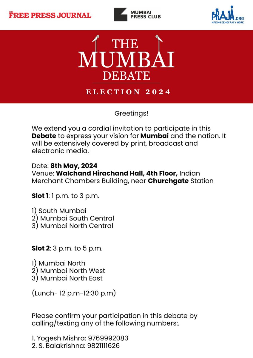 Mumbai Press Club (@mumbaipressclub) on Twitter photo 2024-05-08 07:35:04