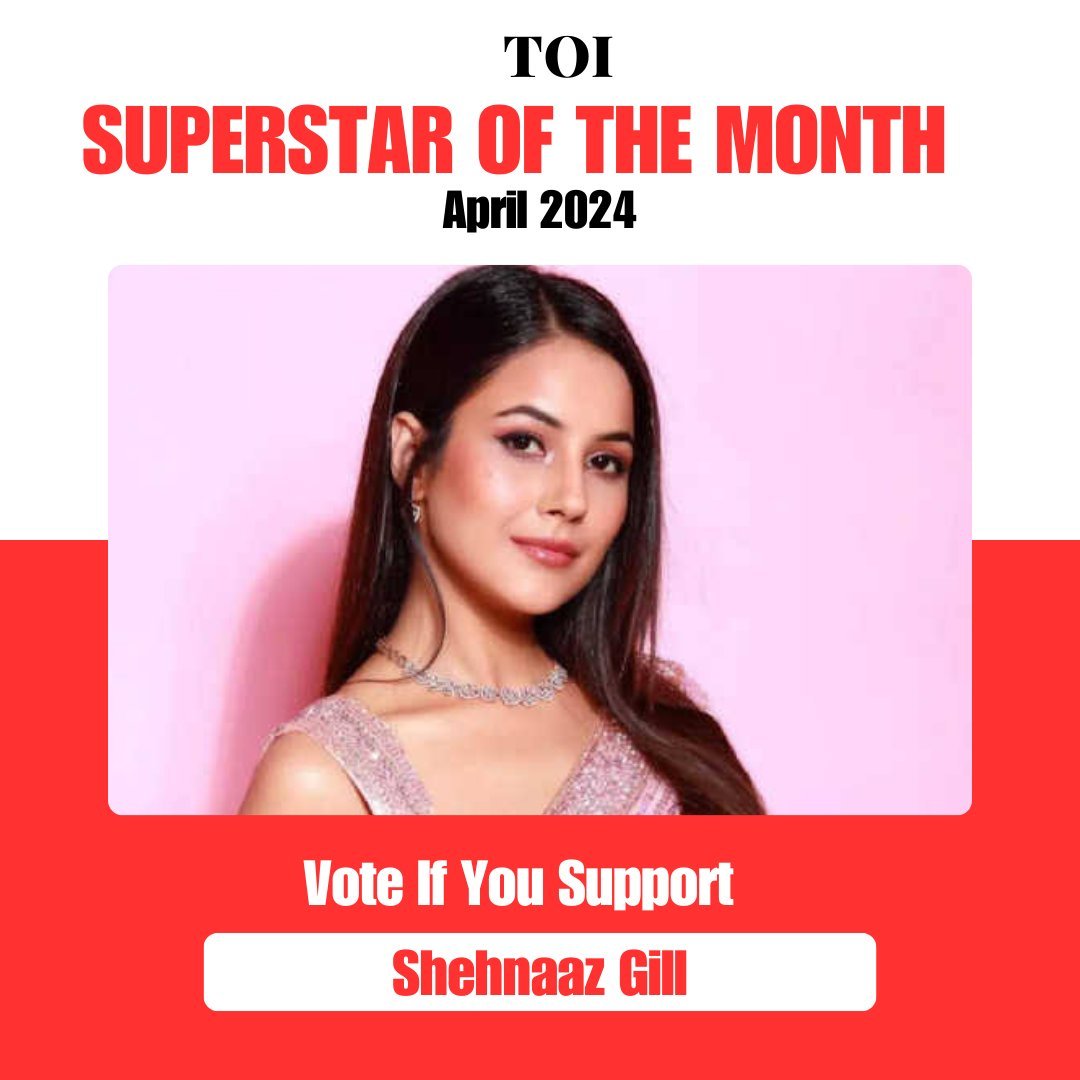 Vote if you Support - #ShehnaazGill ❤️

1 Like = 3 Point 
1 Retweet= 5 Points 
1 Bookmark = 2 Points
1 Reply = 10 Point 

Winner Announcement On May 11 At 6PM 

#ShehnaazKaurGill #Shehnaazians