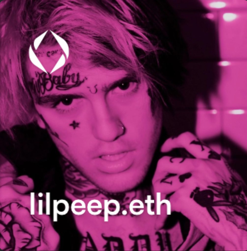 gas is rarely this low - perfect time to set your #ENS avatar photos. @ensvision avatar manager is sick! lets you preview your avatar before u set it. happy with this one 🤘🏼 #lilpeep