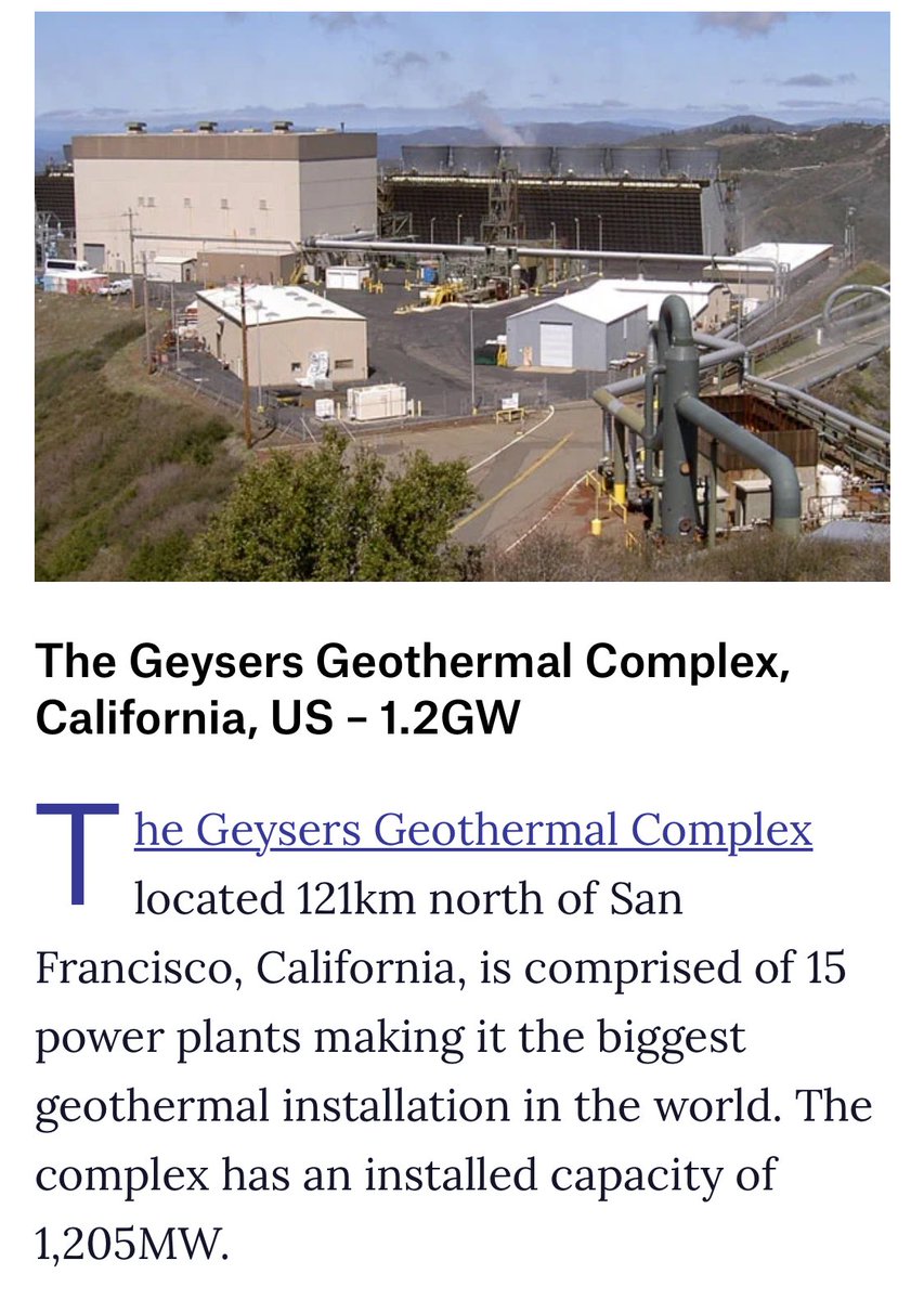 DJSnM's tweet photo. Did not realize the world’s largest geothermal power station was the one near me.

Also disappointed the couldn’t find 5 extra MW https://t.co/S2EElkNpG0