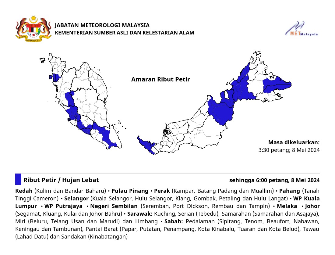 AMARAN RIBUT PETIR. ⛈⛈⛈ #ributpetirmetmalaysia #metmalaysia #NRES #MalaysiaMadani