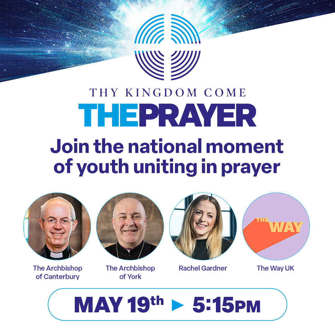 📣 To all involved in Youth Ministry 📣 @thykingdom_come are gathering thousands of young people in person and online, to come together in prayer this Pentecost Sunday. 🙏 Find out more at cofe.io/TKCThePrayer.