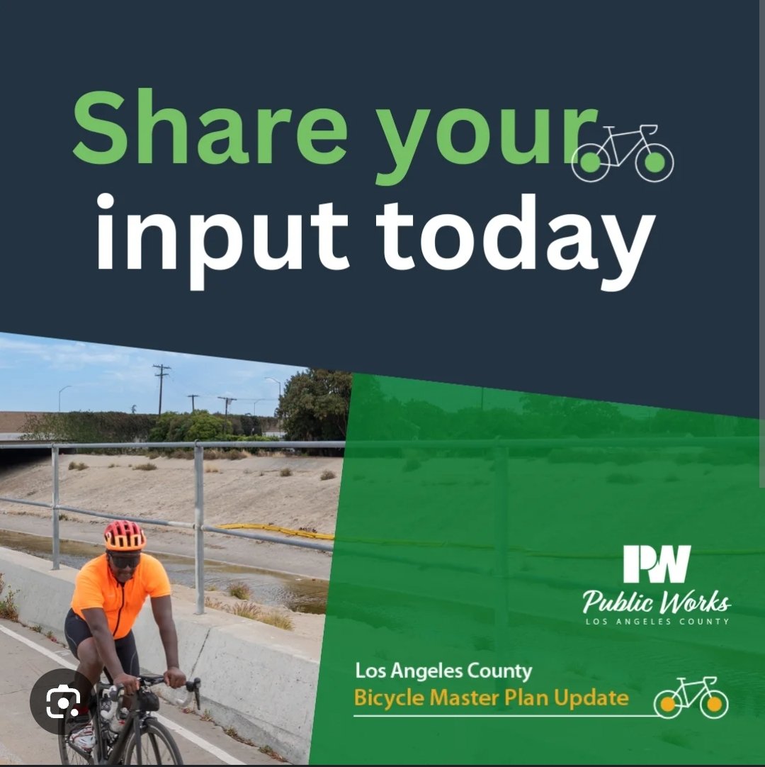 English Copy: Have you shared your thoughts about the proposed bicycle network yet? There is still time to rank improvements! Complete the survey for a chance to win a bicycle or $200 prize card! 👉 bit.ly/LACBMP_OnlineS…