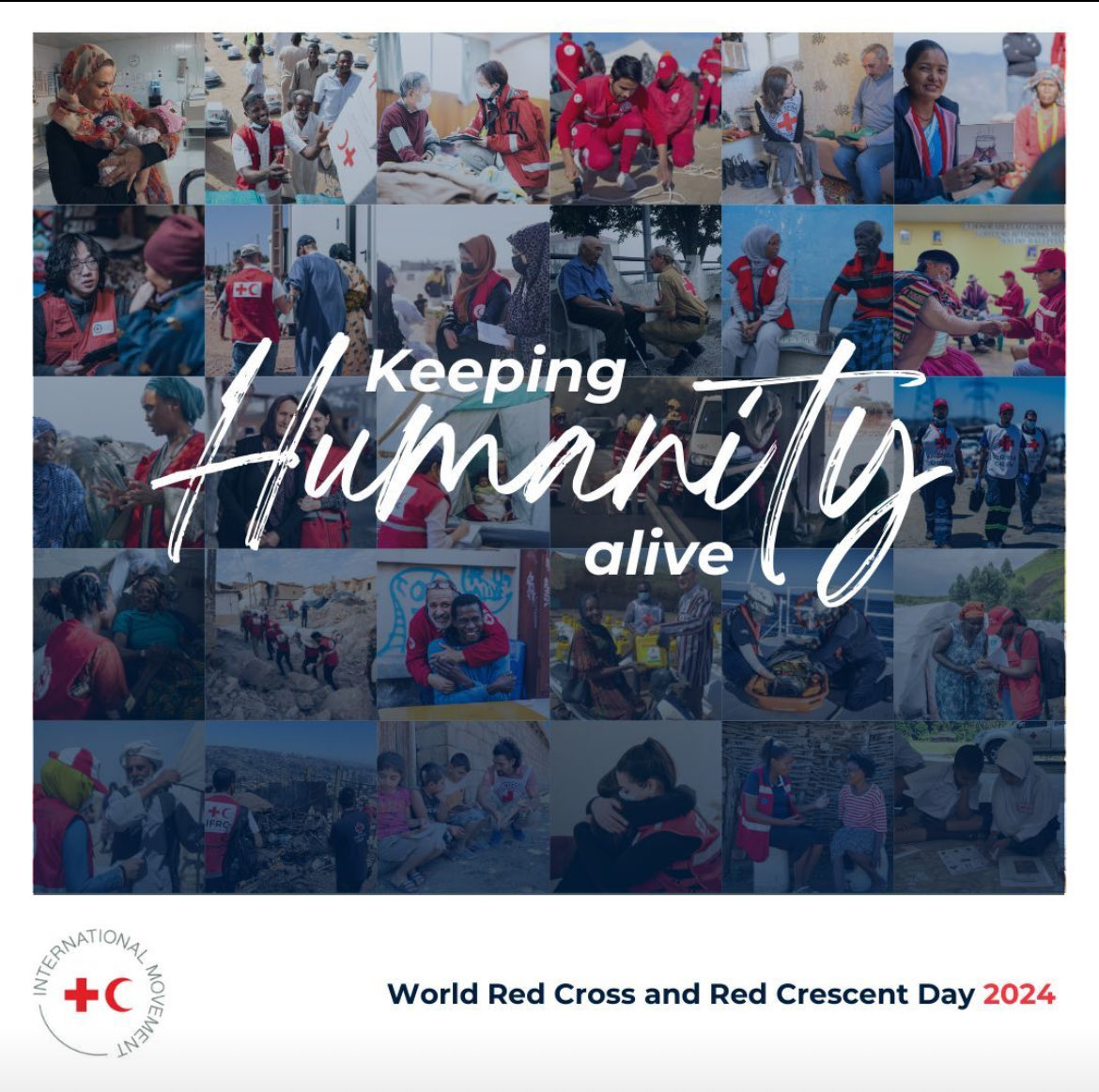 Hoy Día Mundial de la Cruz Roja y Media Luna Roja ,celebramos el increíble trabajo realizado por  personal de la Cruz Roja de nuestra red global + de 16 millones de voluntarios en todo el mundo que mantienen viva a la humanidad, dando consuelo y ayuda a millones de personas .