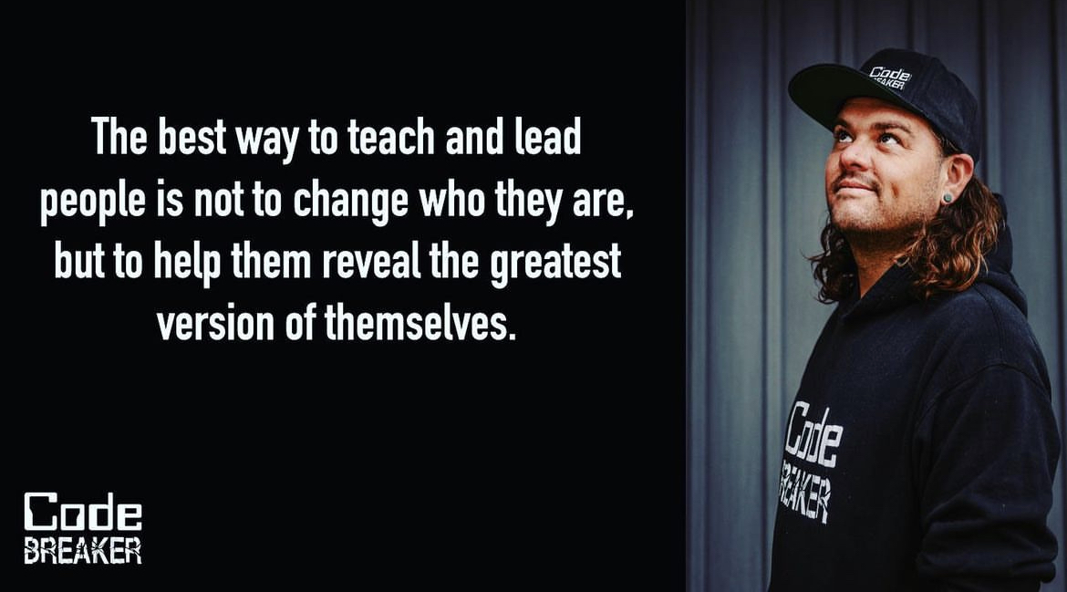 The best way to teach and lead people is not to change who they are, but to help them reveal the greatest version of themselves.

#HackTheClass 🎥 #CodeBreaker 📚