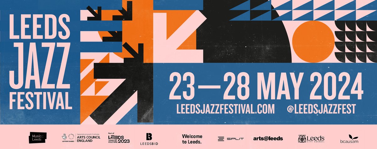 →@leedsjazzfest #Leeds 3rd LEEDS JAZZ FESTIVAL 2024 May23 | 28 * artists: →leedsjazzfestival.com/artists ➣leedsjazzfestival.com/events →facebook.com/leedsjazzfest →instagram.com/leedsjazzfest/ * venues: →leedsjazzfestival.com/venues