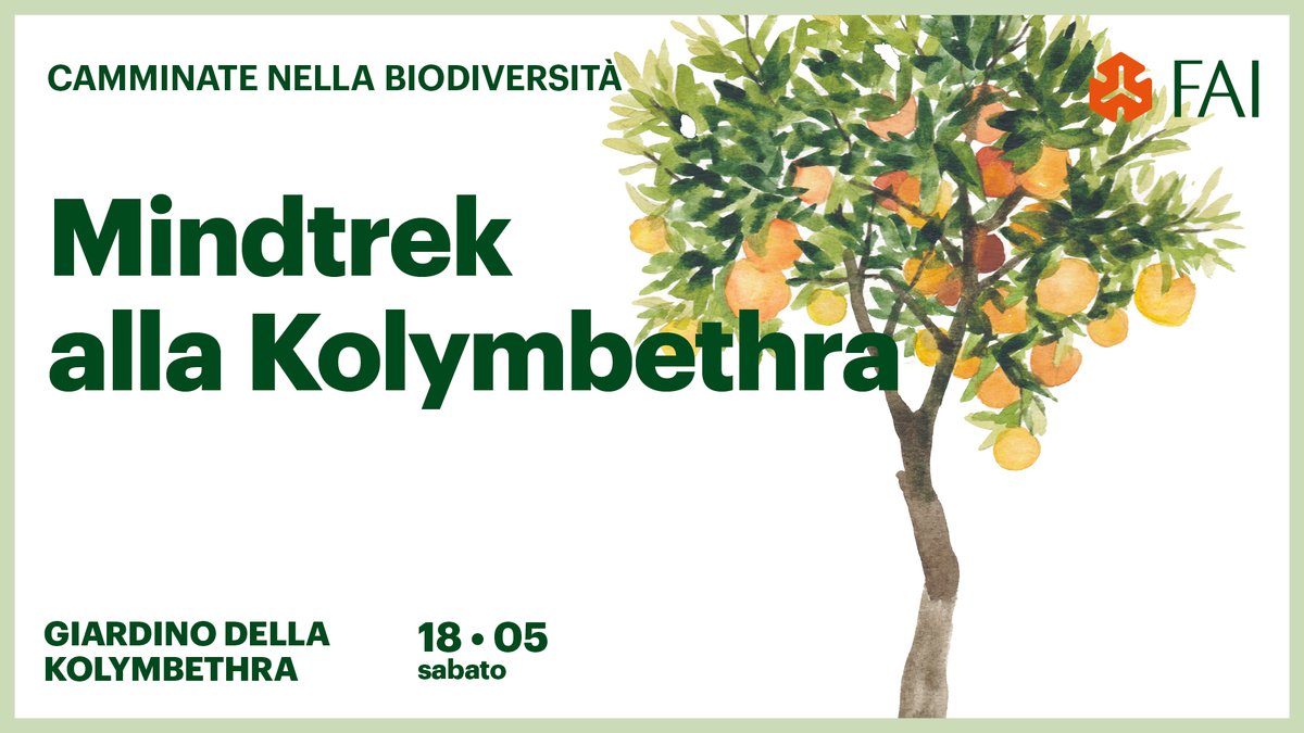 Mindtrek alla Kolymbethra 18 maggio 2024 Giardino della Kylombethra #Agrigento #eventisicilia24 #visitsicilyinfo @Fondoambiente - Fondo per l'Ambiente Italiano