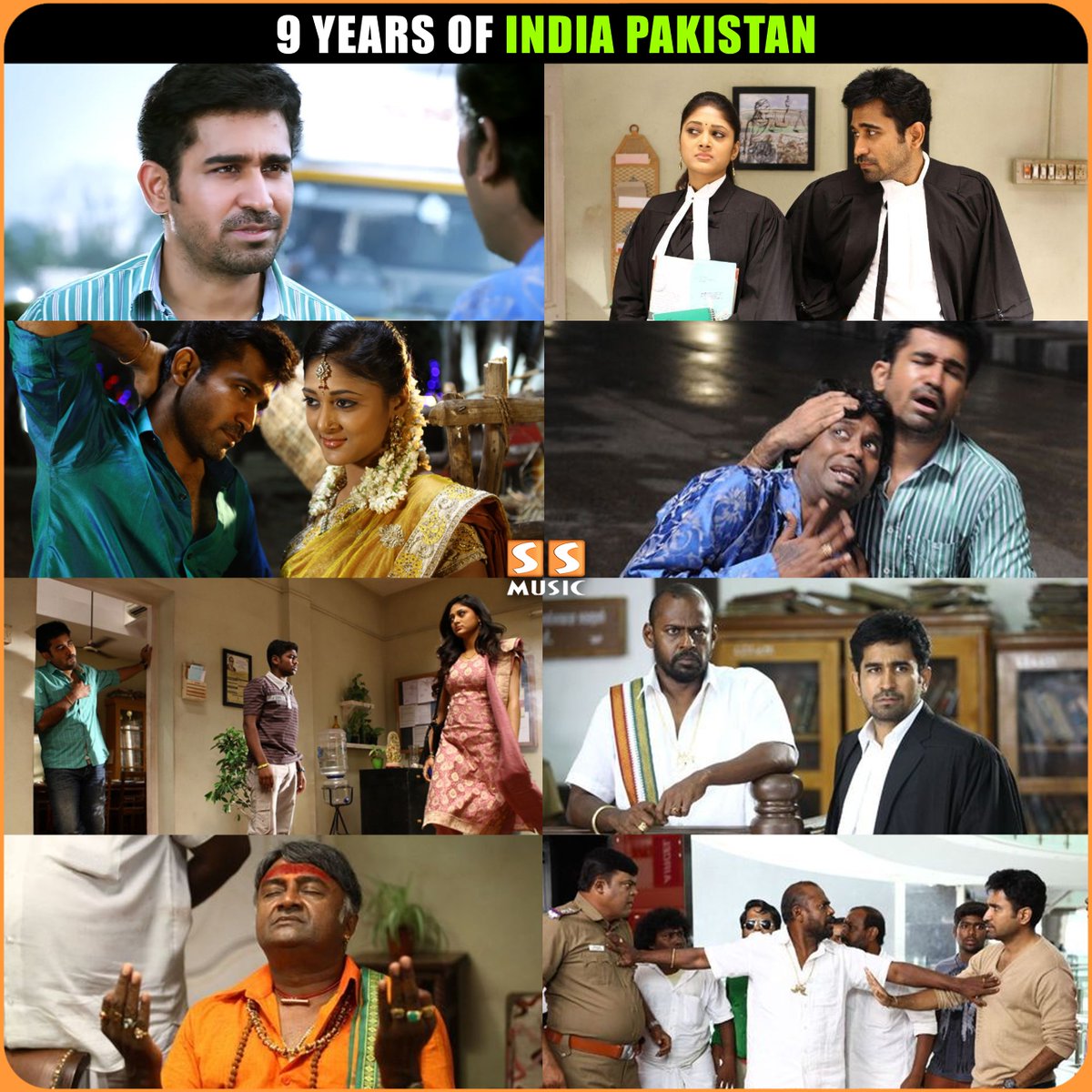 Yaarukulam Intha Padam Favourite? 😍
.
Celebrating 9 Years of #IndiaPakistan ❤️

@vijayantony #sushmaraj @Manikabali87 #NAnand #DheenaDevarajan #9YearsofIndiaPakistan #SSMusic
