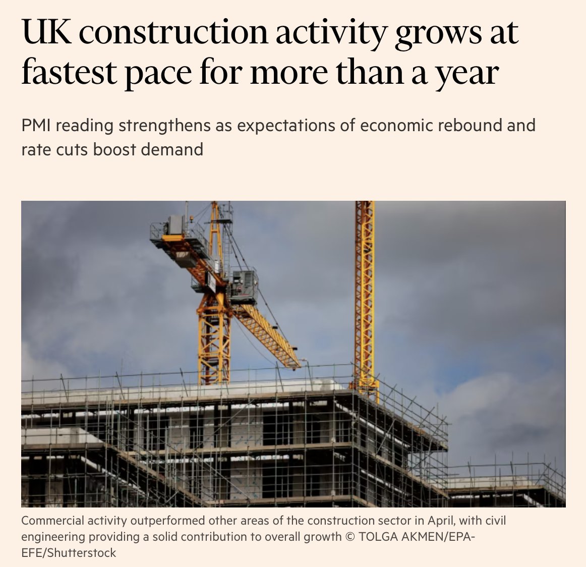 Good news on commercial constriction projects, but housebuilding still struggling