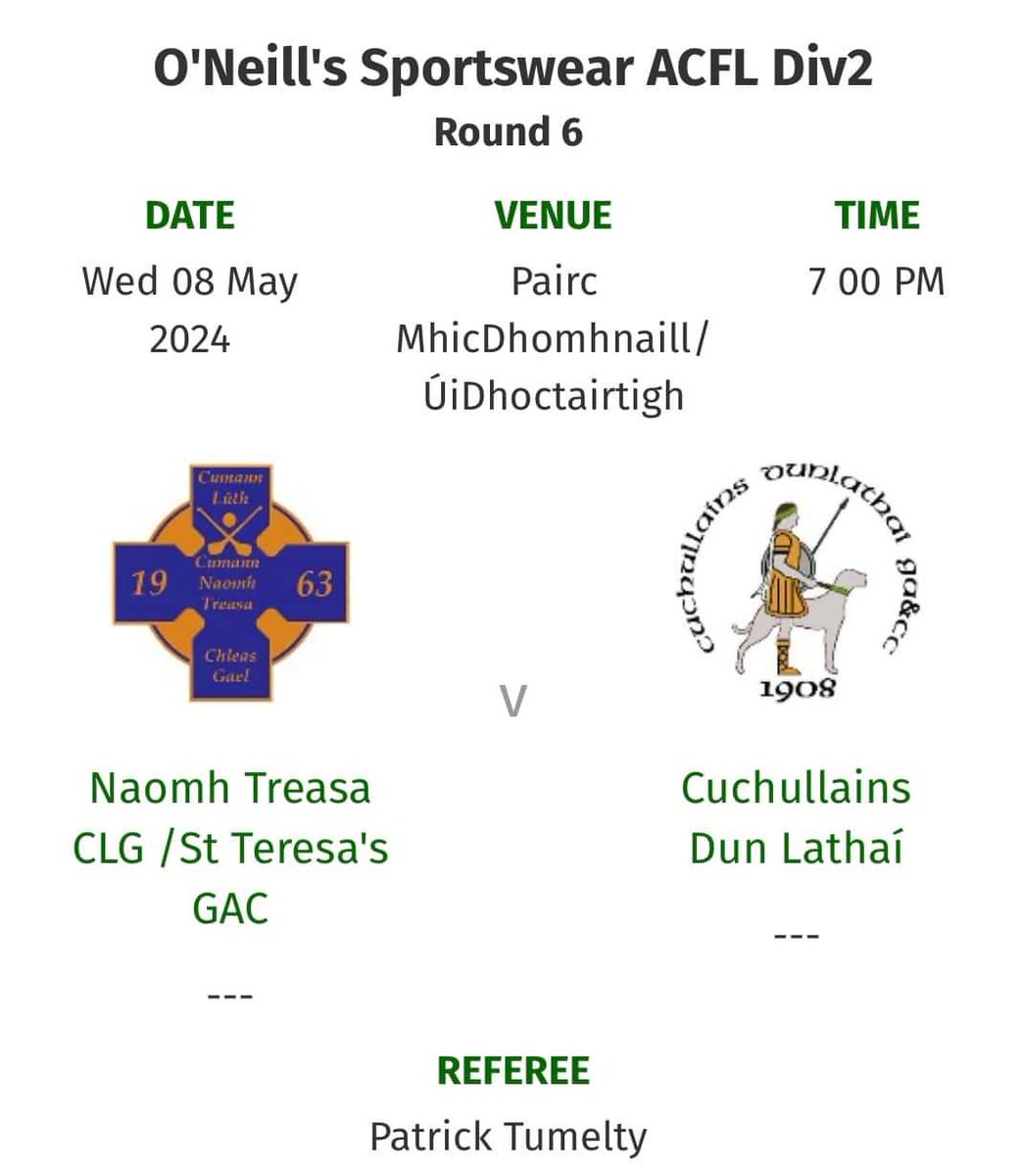 Good luck to our senior footballers against Dunlop tonight 💛💙 All support welcome