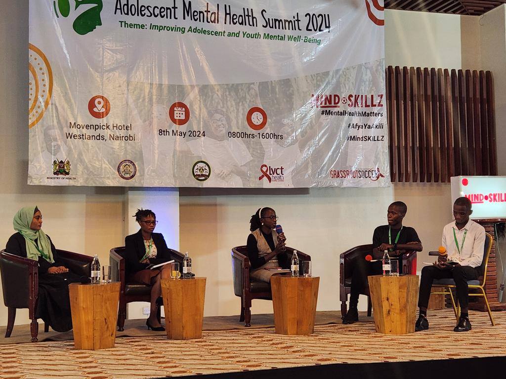 Listening to young people speaking about #mentalhealth at the Adolescent Health Summit 2024. Listen & understand their story, avoid stigma, provide access to justice. #MentalHealthMatters #AfyaYaAkili #MindSKILLZ @LVCTKe @one2oneKE @GrassrootSoccer