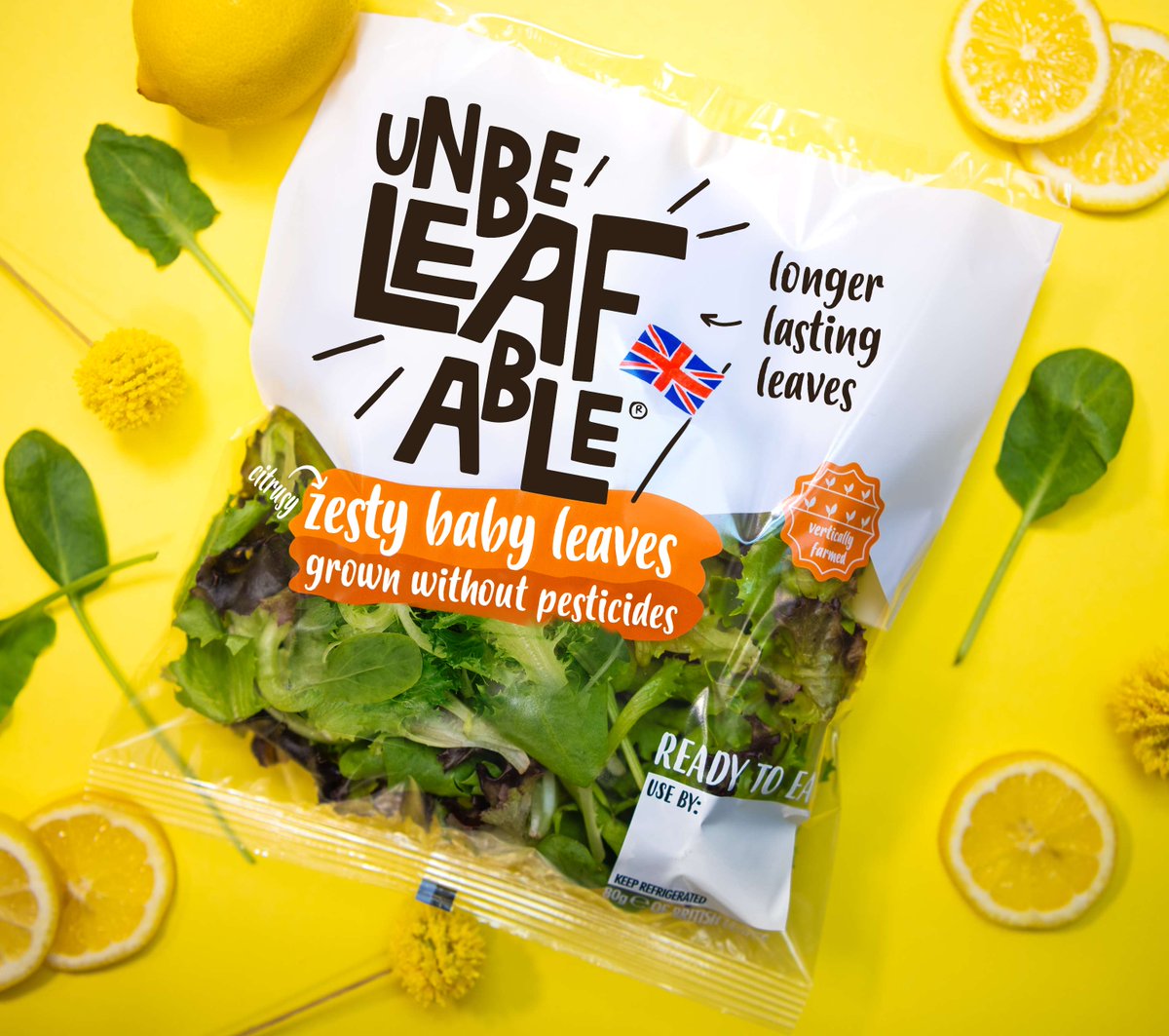 Exciting NEW product alert! 🍋 Our @Unbeleafableuk zesty baby leaves are now available at selected @TescoFood stores. We can’t wait for you to try this zingy mix - it's #SimplyTheZest