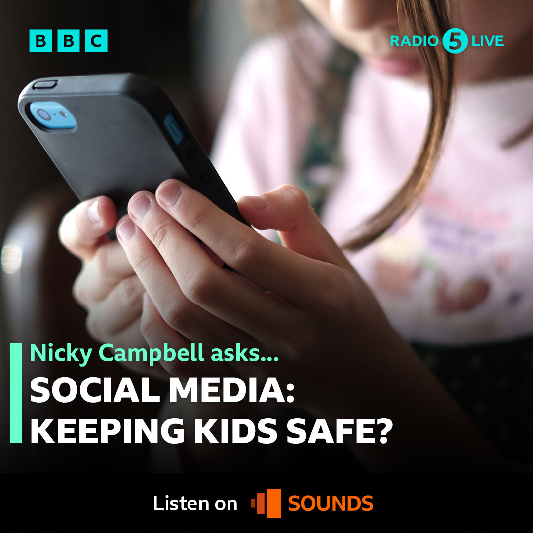 Are we doing enough to keep our kids safe on social media? The tech minister Saqib Bhatti will answer your questions. Ofcom says companies need: Tougher online age checks Algorithms to protect kids from harmful content @NickyAACampbell asks: Social media: keeping kids safe?