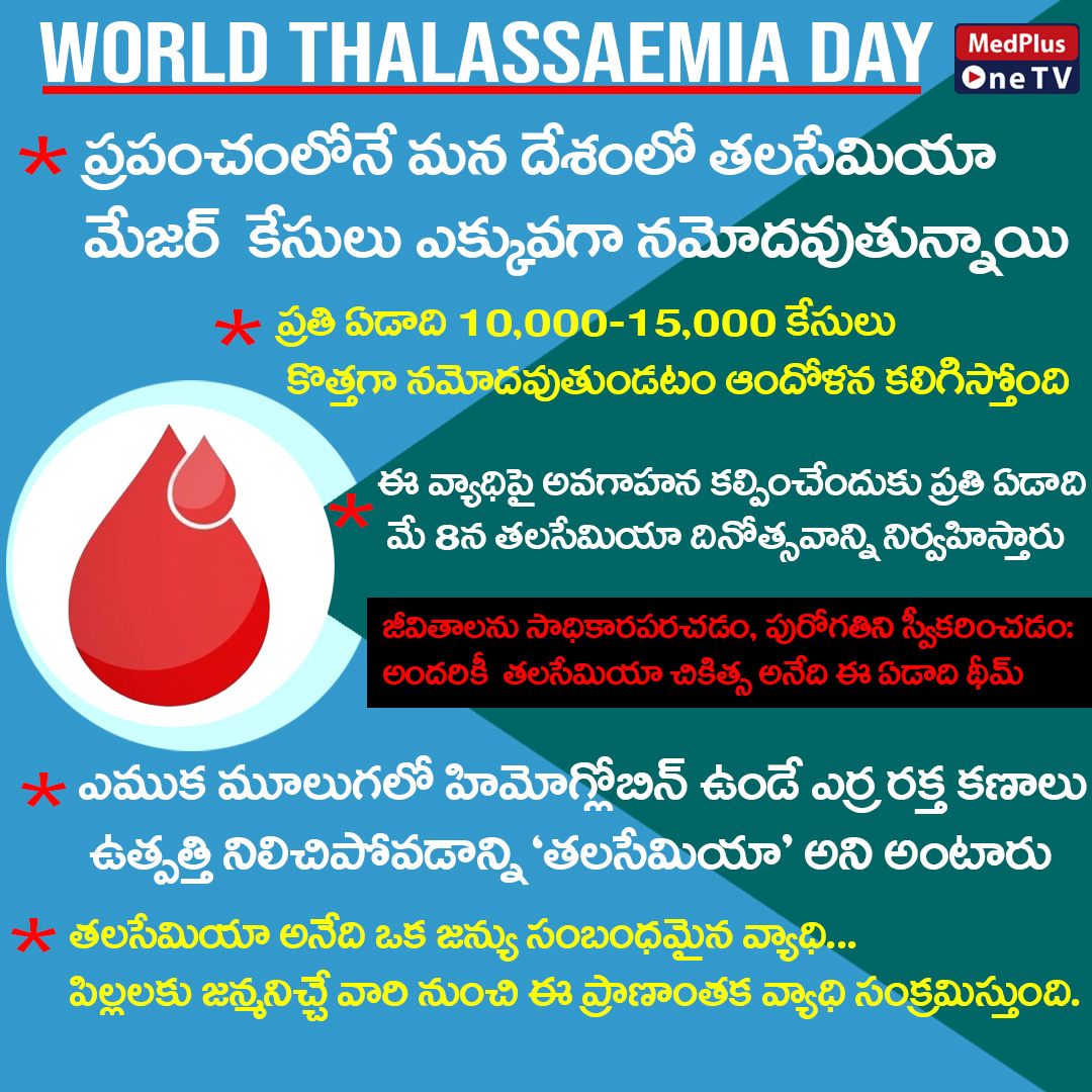 World Thalassemia Day 2024 #thalassemia #worldthalassemiaday2024 #Medplusonetv