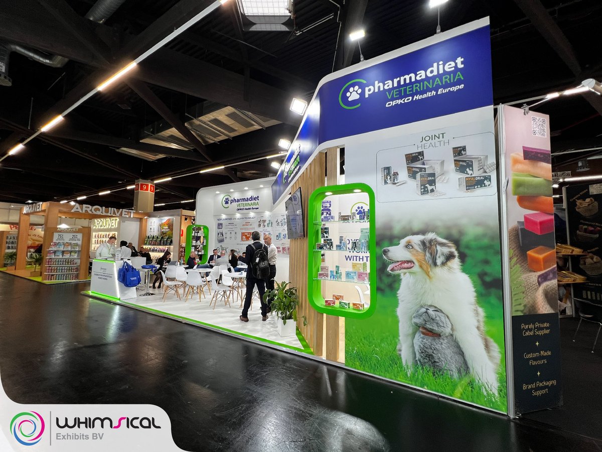 Whimsical Exhibits (@whimsicalexhib) on Twitter photo 👏Not 1, not 2 but 4 captivating stands at <a href="/Interzoo_fair/">Interzoo Trade Fair</a> , the world's leading trade fair for the pet industry that witnesses the participation of pet brands and businesses from across the globe!
📍 Stand 1
Client: Pharmadiet Veterinaria
#WhimsicalExhibits <a href="/OpkoHealthEurop/">Pharmadiet Veterinaria Opko Health Europe</a> 👏Not 1, not 2 but 4 captivating stands at <a href="/Interzoo_fair/">Interzoo Trade Fair</a> , the world's leading trade fair for the pet industry that witnesses the participation of pet brands and businesses from across the globe!
📍 Stand 1
Client: Pharmadiet Veterinaria
#WhimsicalExhibits <a href="/OpkoHealthEurop/">Pharmadiet Veterinaria Opko Health Europe</a>