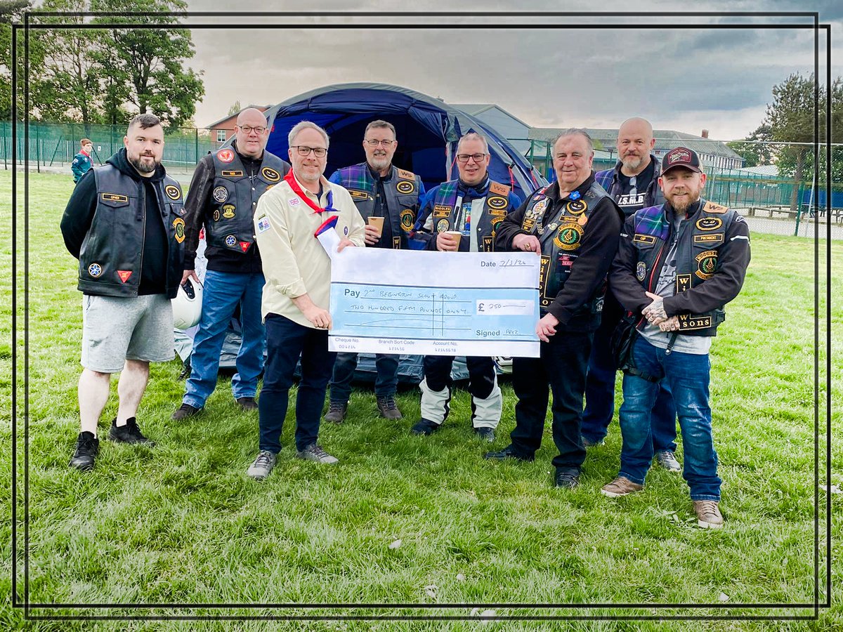 £250 to the 2nd Bebington Scout group who needed to purchase new tents. This was coupled with further donations from local Masons and Province of Cheshire @CheshirePGL to enable them replace their entire stock of worn out tents.