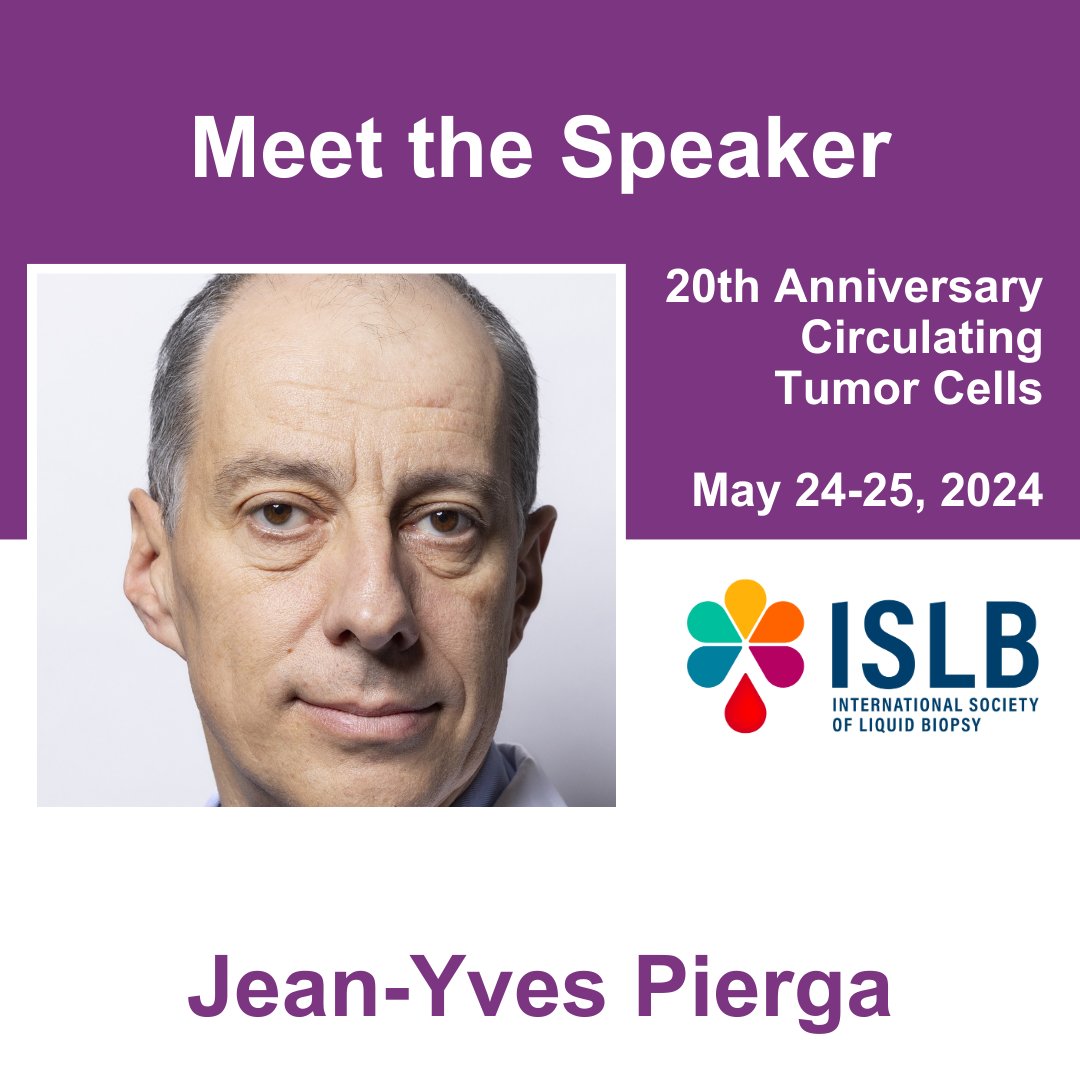 Join Jean-Yves Pierga at the 20th Anniversary of Circulating Tumor Cells in Granada, Spain from May 24-25, 2024. Prof. Jean-Yves Pierga is Professor of Medicine and Medical Oncology at Université Paris Cité since 2005. He headed the Medical Oncology Department of the Institut