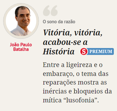 «O passado é incorrigível. Mas era útil, para o futuro, assumi-lo e perceber que nem todos celebramos a História comum como 'gesta heróica' – que, em muitos aspetos cruciais, não foi.» O saque de Faro, o passado irreparável e um futuro melhor. sabado.pt/opiniao/convid…